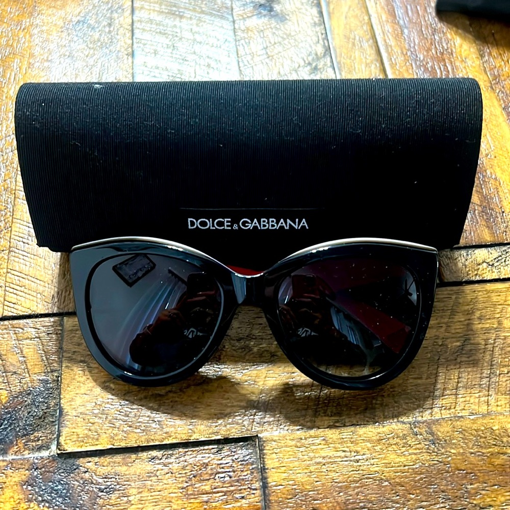 Dolce and Gabbana cat eyed eyeglasses